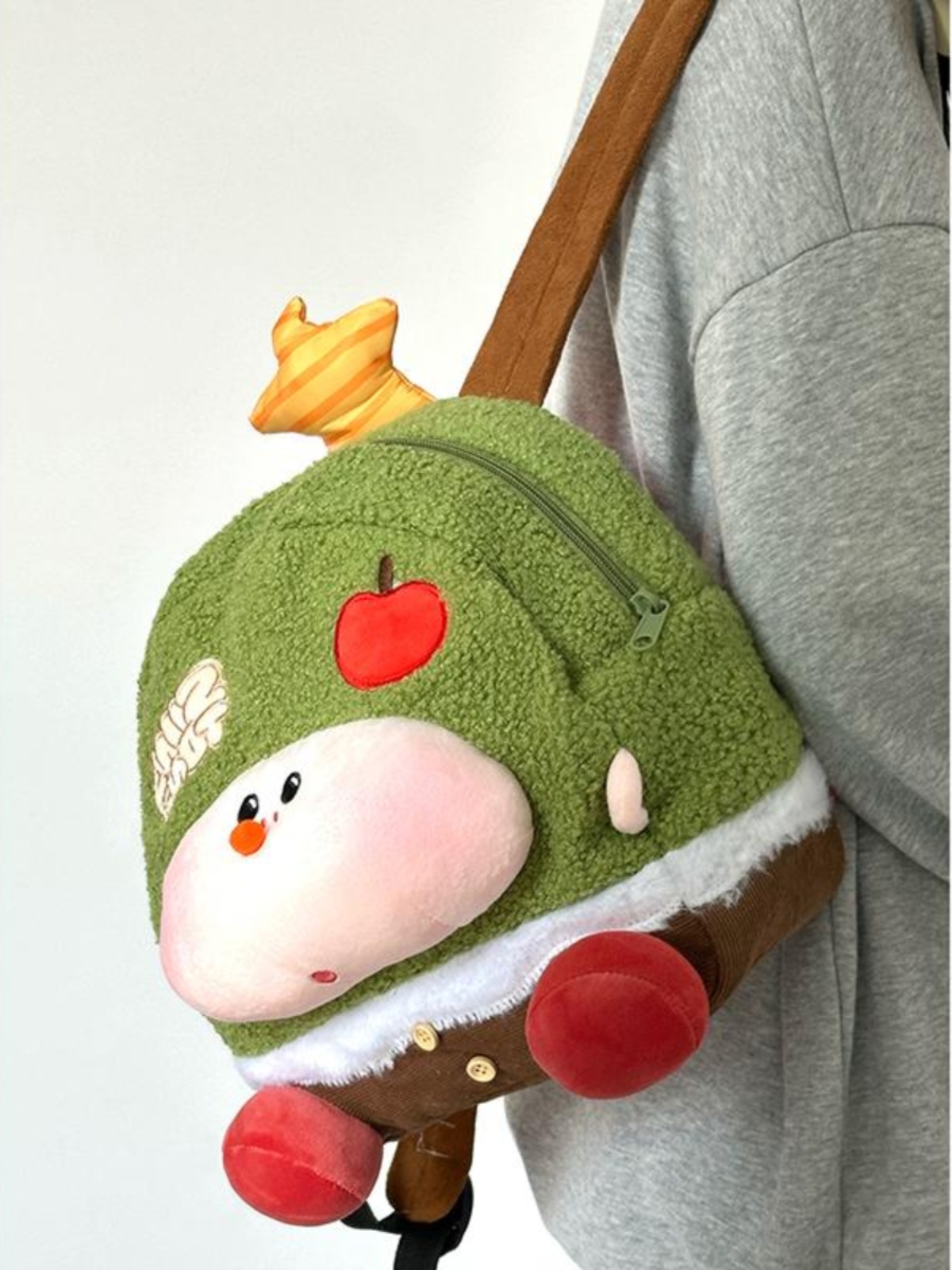 Cute Soft Cartoon Plush Backpack for Women, Lightweight Commuter Travel Book Bag, Niche Wish Tree Design Cute Soft Cartoon Plush Backpack for Women, Lightweight Commuter Travel Book Bag, Niche Wish Tree Design