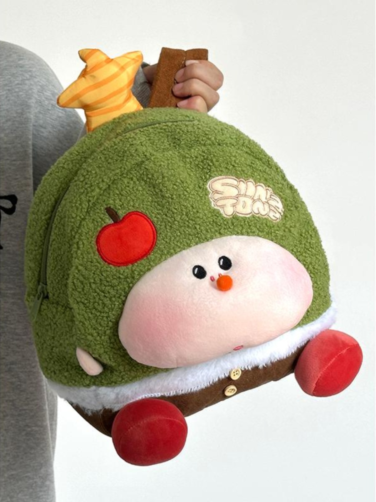 Cute Soft Cartoon Plush Backpack for Women, Lightweight Commuter Travel Book Bag, Niche Wish Tree Design Cute Soft Cartoon Plush Backpack for Women, Lightweight Commuter Travel Book Bag, Niche Wish Tree Design