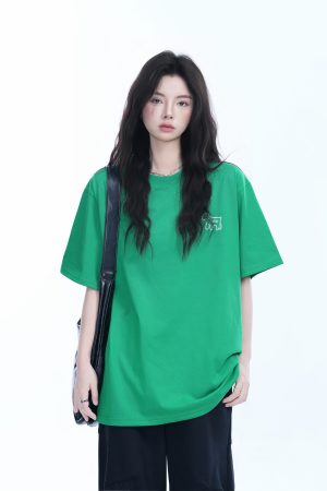 Cute White Oversized Short Sleeve T-Shirt for Women with Sheep Graphic - Summer Y2K Style, Casual Loose Fit