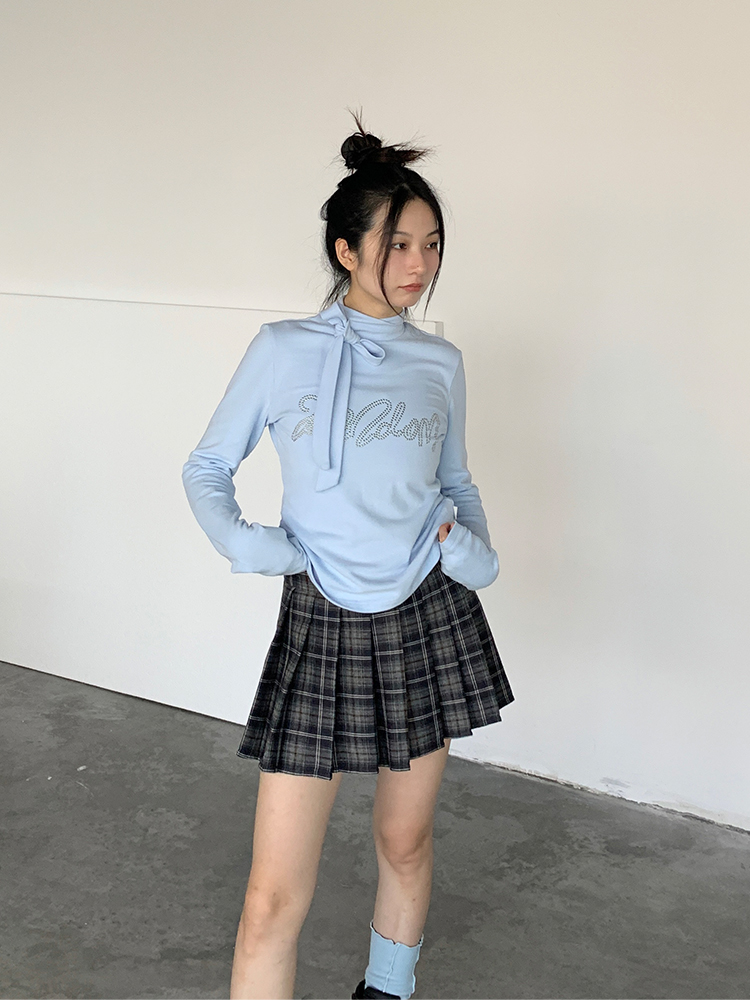 Dark Blue Plaid Pleated Skirt for Autumn & Winter - Mid-Low Waist, Lined, Punk Style, Niche Fashion, Trendy Layering Piece Dark Blue Plaid Pleated Skirt for Autumn & Winter - Mid-Low Waist, Lined, Punk Style, Niche Fashion, Trendy Layering Piece