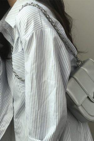 Dark Style Spicy Girl Chain Saddle Bag - 2024 Casual Fashion Small Crossbody Bag for Women, Trendy Y2K Look