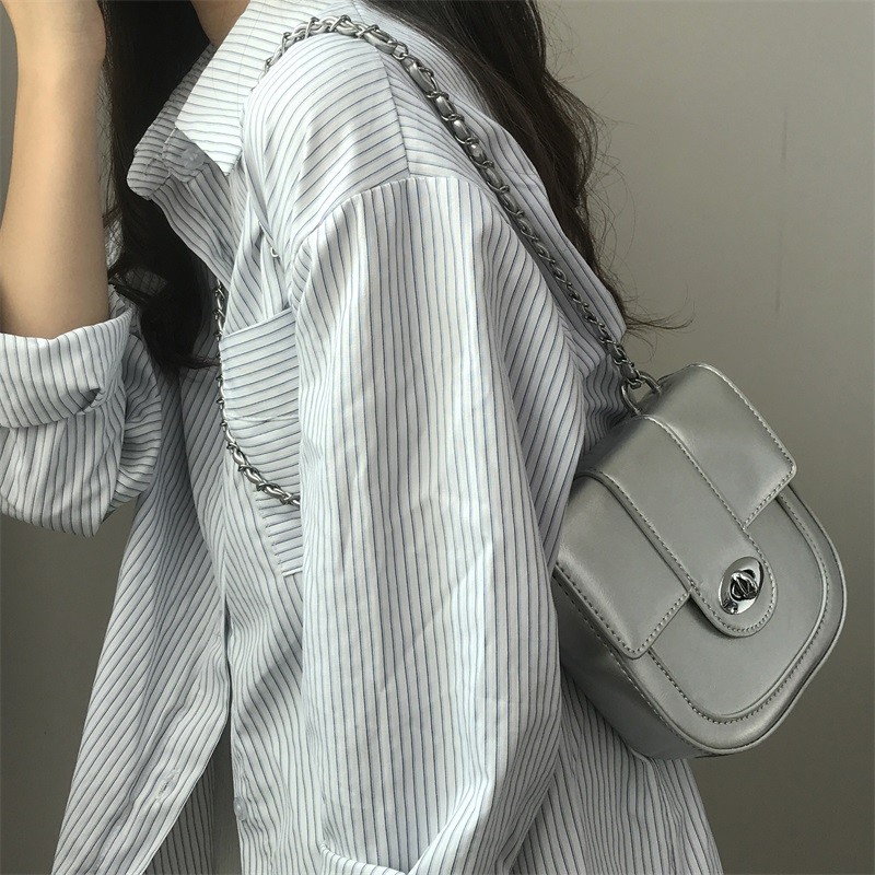 Dark Style Spicy Girl Chain Saddle Bag - 2024 Casual Fashion Small Crossbody Bag for Women, Trendy Y2K Look Dark Style Spicy Girl Chain Saddle Bag - 2024 Casual Fashion Small Crossbody Bag for Women, Trendy Y2K Look