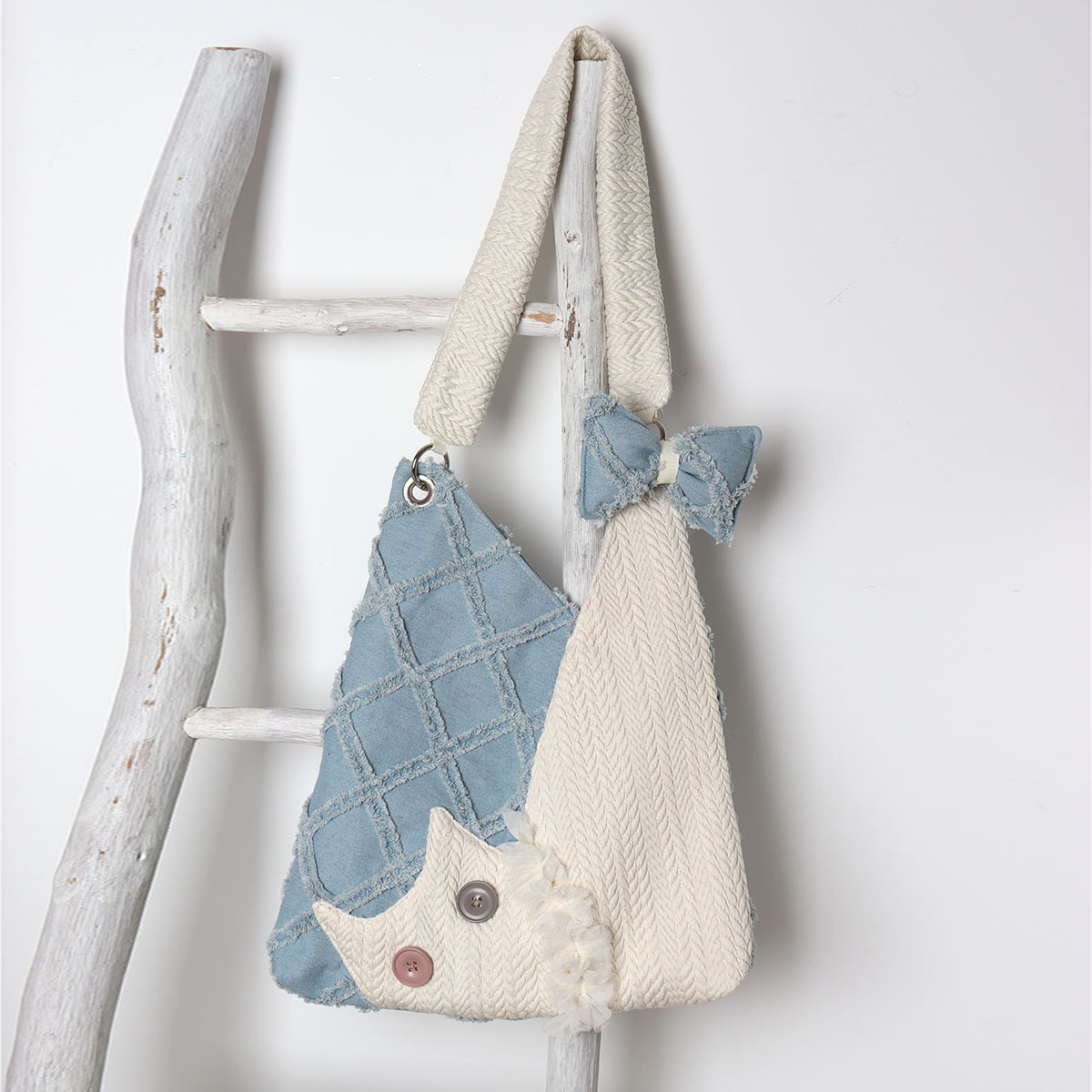 Denim Plaid Cat Shoulder Crossbody Bag - Original Design, Cute and Stylish, Ideal for Casual and Y2K Fashion Enthusiasts Denim Plaid Cat Shoulder Crossbody Bag - Original Design, Cute and Stylish, Ideal for Casual and Y2K Fashion Enthusiasts