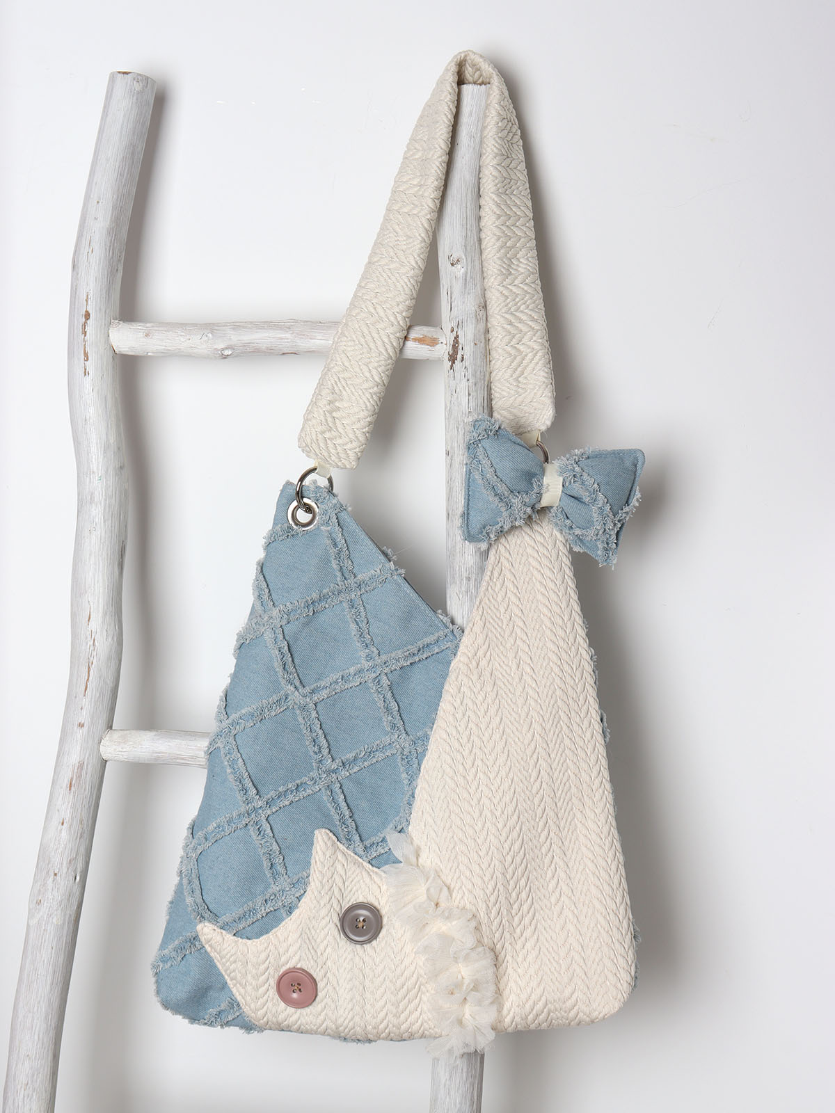 Denim Plaid Cat Shoulder Crossbody Bag - Original Design, Cute and Stylish, Ideal for Casual and Y2K Fashion Enthusiasts Denim Plaid Cat Shoulder Crossbody Bag - Original Design, Cute and Stylish, Ideal for Casual and Y2K Fashion Enthusiasts