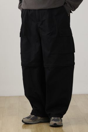 Detachable Two-Way Japanese Style Work Pants for Men - Loose Fit, Functional Straight-Leg Casual Pants