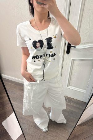 Detachable Two-Way Wear White Wide-Leg Pants for Women - Casual Loose Fit Spring Style, Versatile Straight Long Trousers