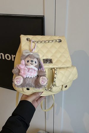 Diamond-Pattern Chain Mini Backpack for Women - Trendy 2025 Chanel-Style Versatile High-End Small Bag