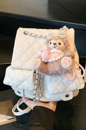 Diamond-Pattern Chain Mini Backpack for Women - Trendy 2025 Chanel-Style Versatile High-End Small Bag