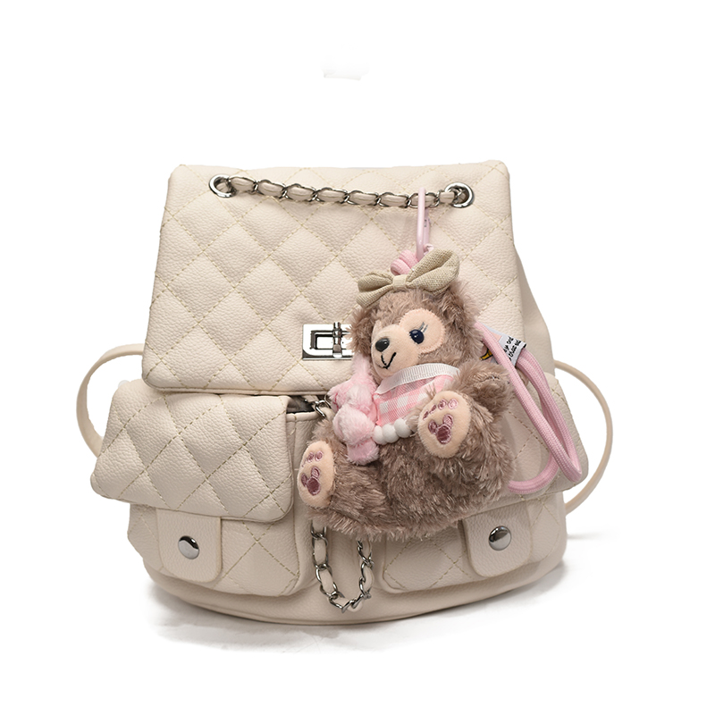 Diamond-Pattern Chain Mini Backpack for Women - Trendy 2025 Chanel-Style Versatile High-End Small Bag Diamond-Pattern Chain Mini Backpack for Women - Trendy 2025 Chanel-Style Versatile High-End Small Bag