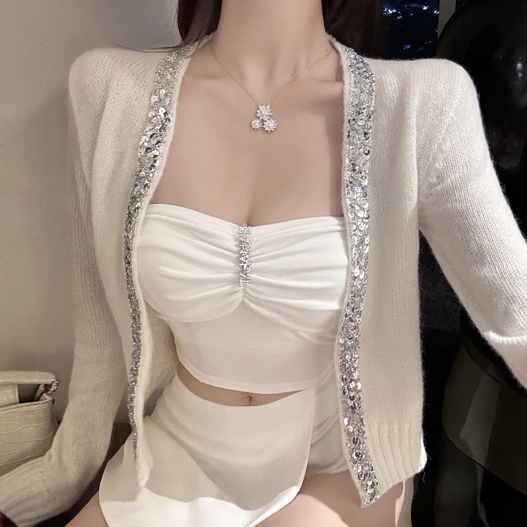 Diamond Strapless Top with Built-In Padding - Fitted Shirt for Stylish Elegance - Perfect for Y2K and Night Out Looks Diamond Strapless Top with Built-In Padding - Fitted Shirt for Stylish Elegance - Perfect for Y2K and Night Out Looks