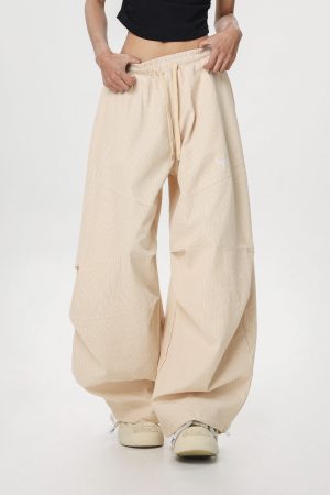 Dopamine Blue Wide-Leg Casual Pants for Women - Summer Loose Fit Dance & Jazz Style