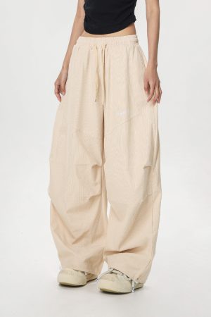 Dopamine Blue Wide-Leg Casual Pants for Women - Summer Loose Fit Dance & Jazz Style