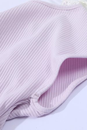 Dopamine Yellow Ruffled Short Sleeve T-Shirt for Women, Lace Trim Fake Two-Piece Top, Summer 90s Y2K Style