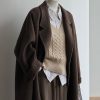 Double-Sided Cashmere Wool Coat for Women - 2024 Autumn Winter High-End Korean Style Petite Mid-Length Outerwear