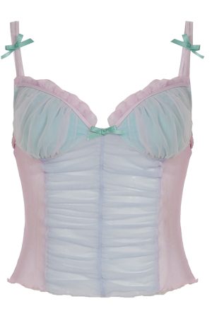 Dreamy Clouds Floral Bodycon Skirt - Ultra-Short, Low-Waist, Brushed Edge, Y2K Style Women's Half Skirt