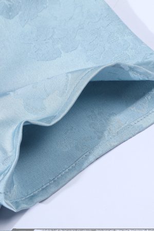 Elegant Blue Qipao Dress for Women - Chinese Style National Wind 2025 Summer Long Dress - Cool & Stylish Temperament Fashion