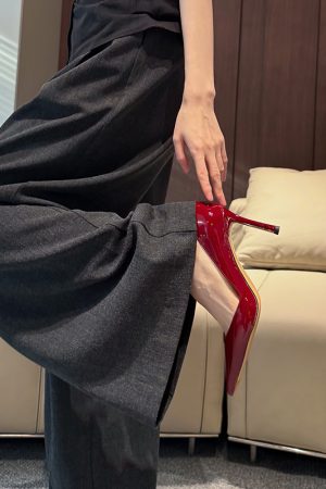 Elegant Deer and Nara Genuine Leather Sexy Pointed Toe Shallow Mouth Slim Wedding Stiletto High Heels for Women