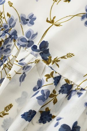 Elegant Floral Spaghetti Strap Long White Dress - French Style Summer Vacation 2025 Women's Fashion