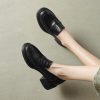 Elegant French-Style Mary Jane Loafers for Women - Versatile Comfortable Single Shoes