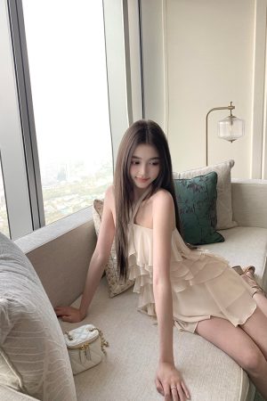 Elegant Jade Chiffon Dress - Summer Off-Shoulder Halter Cake Dress for a Chic Temperament - Perfect for 90s and Y2K Inspired Styles