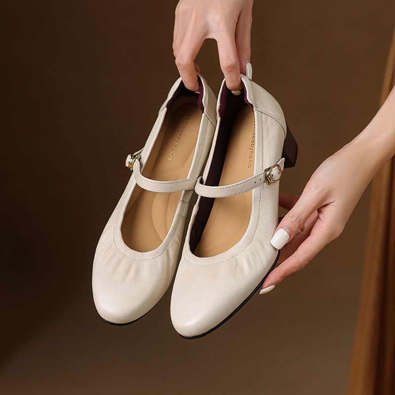 Elegant Mid-Heel Mary Jane Evening Shoes for Women - Comfortable Chunky Heel, Soft Sole, Italian Style Design Elegant Mid-Heel Mary Jane Evening Shoes for Women - Comfortable Chunky Heel, Soft Sole, Italian Style Design