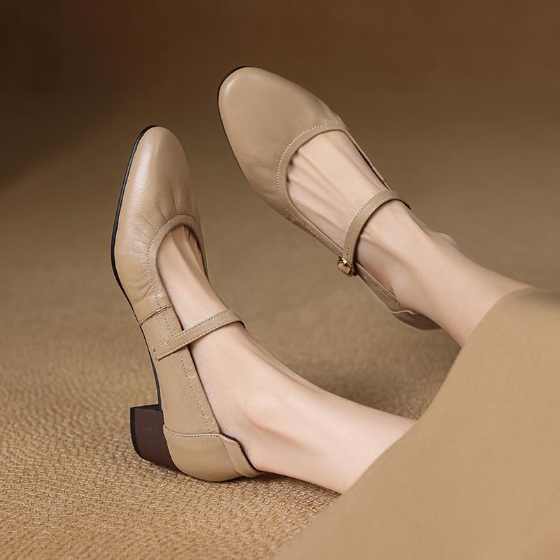 Elegant Mid-Heel Mary Jane Evening Shoes for Women - Comfortable Chunky Heel, Soft Sole, Italian Style Design Elegant Mid-Heel Mary Jane Evening Shoes for Women - Comfortable Chunky Heel, Soft Sole, Italian Style Design