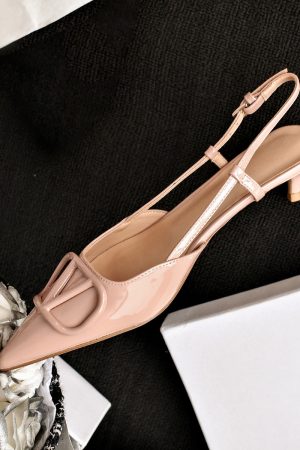 Elegant Pointed Toe High Heels for Women - Sheepskin Thin Heels, French Niche Design, V Family Backless Sandals for Summer