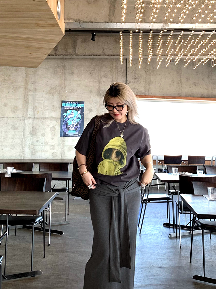 Elegant Round Neck Short Sleeve Dog Print T-Shirt for Women - Versatile Spring/Summer Fashion Top, Perfect for Casual 90s Y2K Style Elegant Round Neck Short Sleeve Dog Print T-Shirt for Women - Versatile Spring/Summer Fashion Top, Perfect for Casual 90s Y2K Style