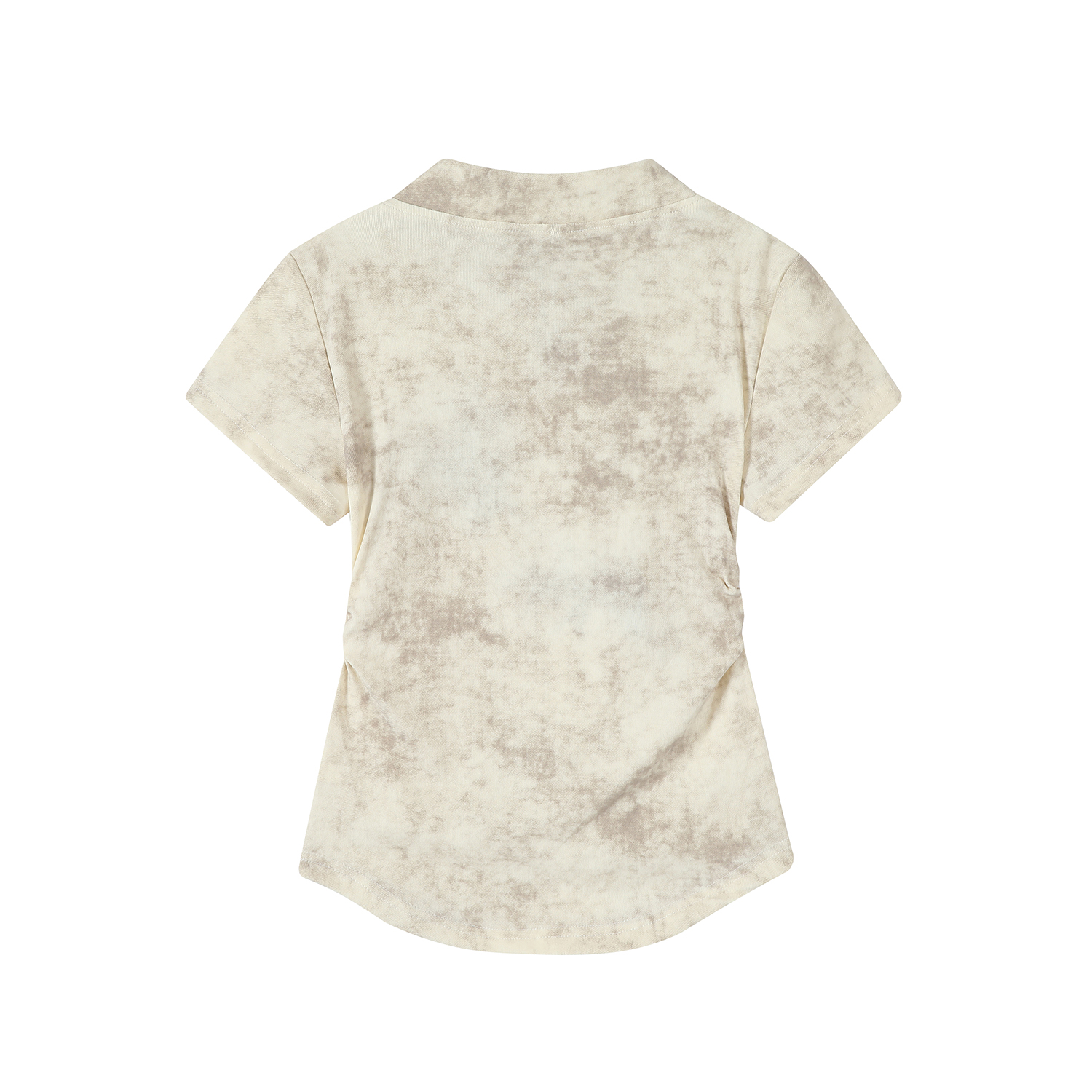 Elegant Women's Fitted Tie-Dye Embroidered Short-Sleeve T-Shirt in Pure Cotton - Chinese Style National Wind Top for Effortless Chic Elegant Women's Fitted Tie-Dye Embroidered Short-Sleeve T-Shirt in Pure Cotton - Chinese Style National Wind Top for Effortless Chic