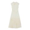 Elegant Women's Irregular Qipao Dress with Heavy Embroidery, National Style, Faux Two-Piece Design for a Sophisticated Look