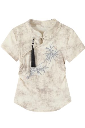 Elegant Zen-Inspired Two-Piece Dress Set for Women - Chinese Style, National Wind, Summer Outfit, Youthful Look