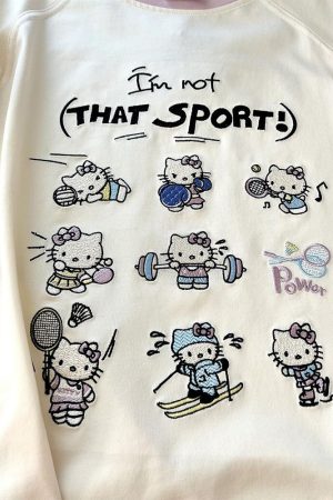 Embroidered Cartoon Color-Blocking Short-Sleeve T-Shirt for Women - Summer 2023 Trendy Cotton Top