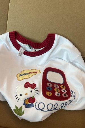 Embroidered Color-Block Short-Sleeve T-Shirt for Women - Stylish Summer 2025 Pure Cotton Casual Top