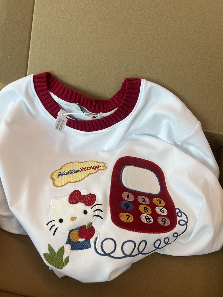 Embroidered Color-Block Short-Sleeve T-Shirt for Women - Stylish Summer 2025 Pure Cotton Casual Top Embroidered Color-Block Short-Sleeve T-Shirt for Women - Stylish Summer 2025 Pure Cotton Casual Top