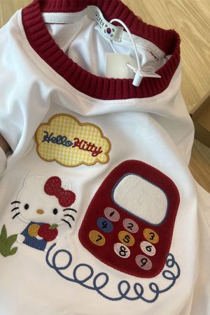 Embroidered Color-Block Short-Sleeve T-Shirt for Women - Stylish Summer 2025 Pure Cotton Casual Top