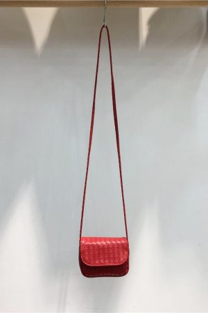 Exquisite Mini Woven Bag - Cute Fashionable Crossbody Coin Purse & Card Holder - Chic Square Design for Niche Style Lovers