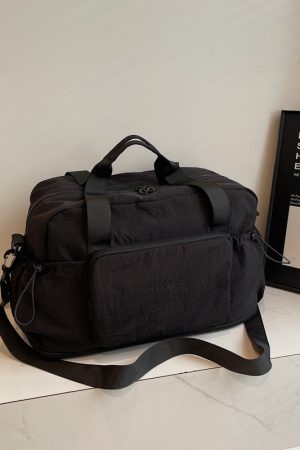 Fashionable Foldable Short Trip Bag for Women - Large Capacity Business Tote with Dry Wet Separation for Travel and Fitness