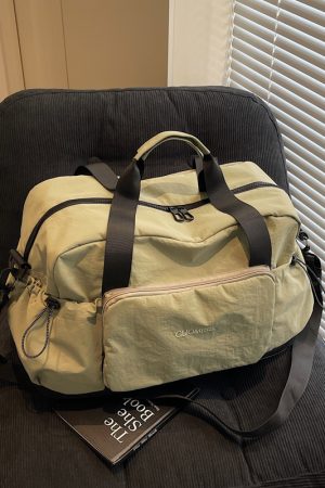 Fashionable Foldable Short Trip Bag for Women - Large Capacity Business Tote with Dry Wet Separation for Travel and Fitness