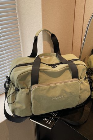 Fashionable Foldable Short Trip Bag for Women - Large Capacity Business Tote with Dry Wet Separation for Travel and Fitness