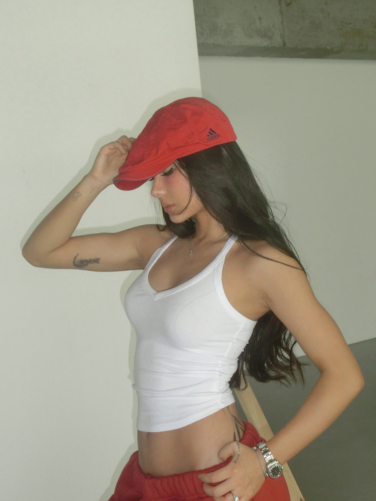 Faux Bare Face Athletic V-Neck T-Back High Elasticity Tank Top - Hot Girl Essentials for Y2K and 90s Style Fashion Faux Bare Face Athletic V-Neck T-Back High Elasticity Tank Top - Hot Girl Essentials for Y2K and 90s Style Fashion