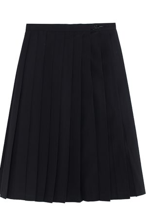 Flared Umbrella Pleated Midi Skirt - High-Temperature Slimming Design, A-Line, Wrinkle-Resistant, Versatile for Spring & Summer Wear