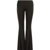 Flared Waist Knitted Ribbed Slim-Fit Pants - Y2K Style, Comfortable Fashionable Trousers for Effortless Everyday Wear