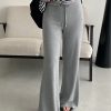Flared Yoga Pants for Women - Sun Grapefruit Modal, Relaxed Fit Casual Long Pants, Spring Summer Style, Comfortable Activewear