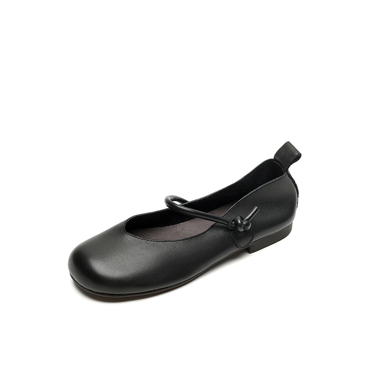 Flat Mary Jane Shoes for Women, 2025 Spring Summer Collection, Top Layer Cowhide, Round Toe, Soft Bottom, Casual Comfort Flat Mary Jane Shoes for Women, 2025 Spring Summer Collection, Top Layer Cowhide, Round Toe, Soft Bottom, Casual Comfort