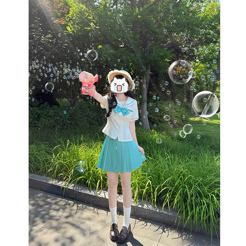 Floral Bow Tie for JK Uniform - Pudding Bear Inspired Pure Color Japanese Style Accessory Floral Bow Tie for JK Uniform - Pudding Bear Inspired Pure Color Japanese Style Accessory