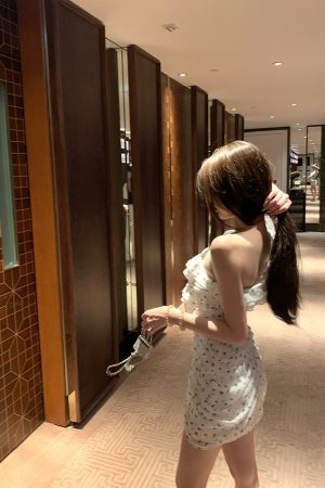 Floral Fairy Chiffon Dress for Women - Summer Asymmetrical Ruffle Bodycon Mini Skirt - Trendy Y2K Style