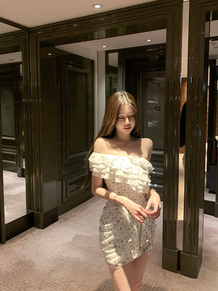 Floral Fairy Chiffon Dress for Women - Summer Asymmetrical Ruffle Bodycon Mini Skirt - Trendy Y2K Style Floral Fairy Chiffon Dress for Women - Summer Asymmetrical Ruffle Bodycon Mini Skirt - Trendy Y2K Style