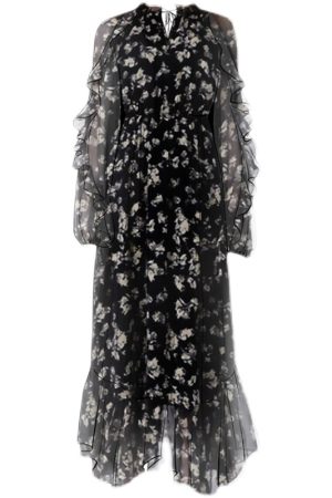 Floral Long Sleeve Dress - French Style Long Skirt, Slimming & Height-Enhancing, Summer 2025 Fashion, 90s Inspired