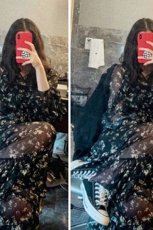 Floral Long Sleeve Dress for Women - Waist-Cinching, Slim-Fit, Elegant Spring/Summer 2025 Fashion – French Style