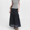 Floral Plus Size A-Line Long Skirt for Women, Summer 2025 Lightweight Style, Flattering Design to Hide Belly